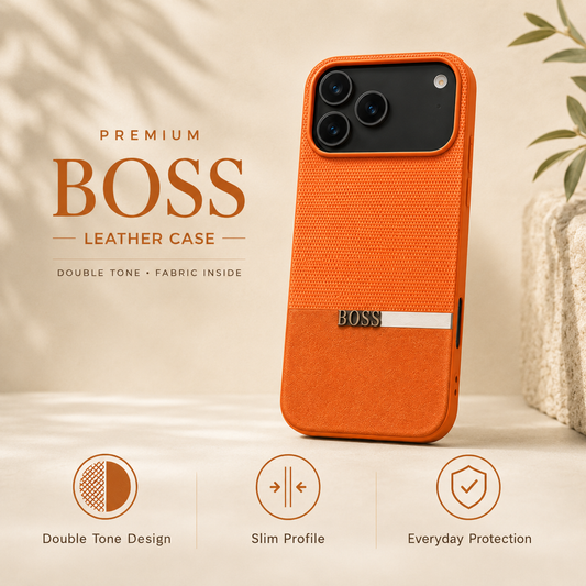 Dual-Tone Woven Leather Case