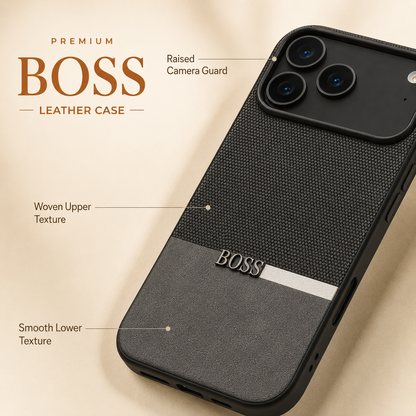 Dual-Tone Woven Leather Case